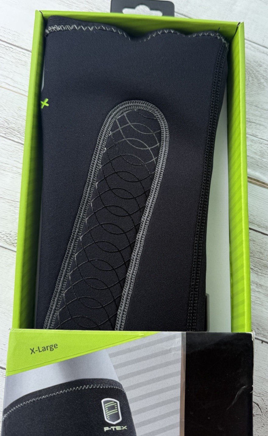 P-Tex PRO Thigh Sleeve Adult XL Kinetic Panels Thermal Compression Black