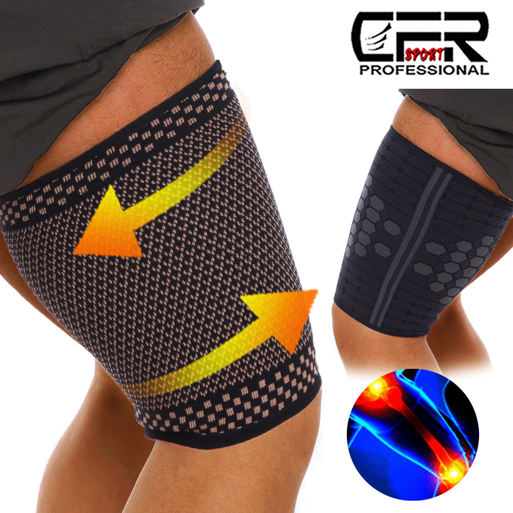 Copper Compression Brace Groin Thigh Sleeve Hip Support Wrap Sciatic Nerve Sport