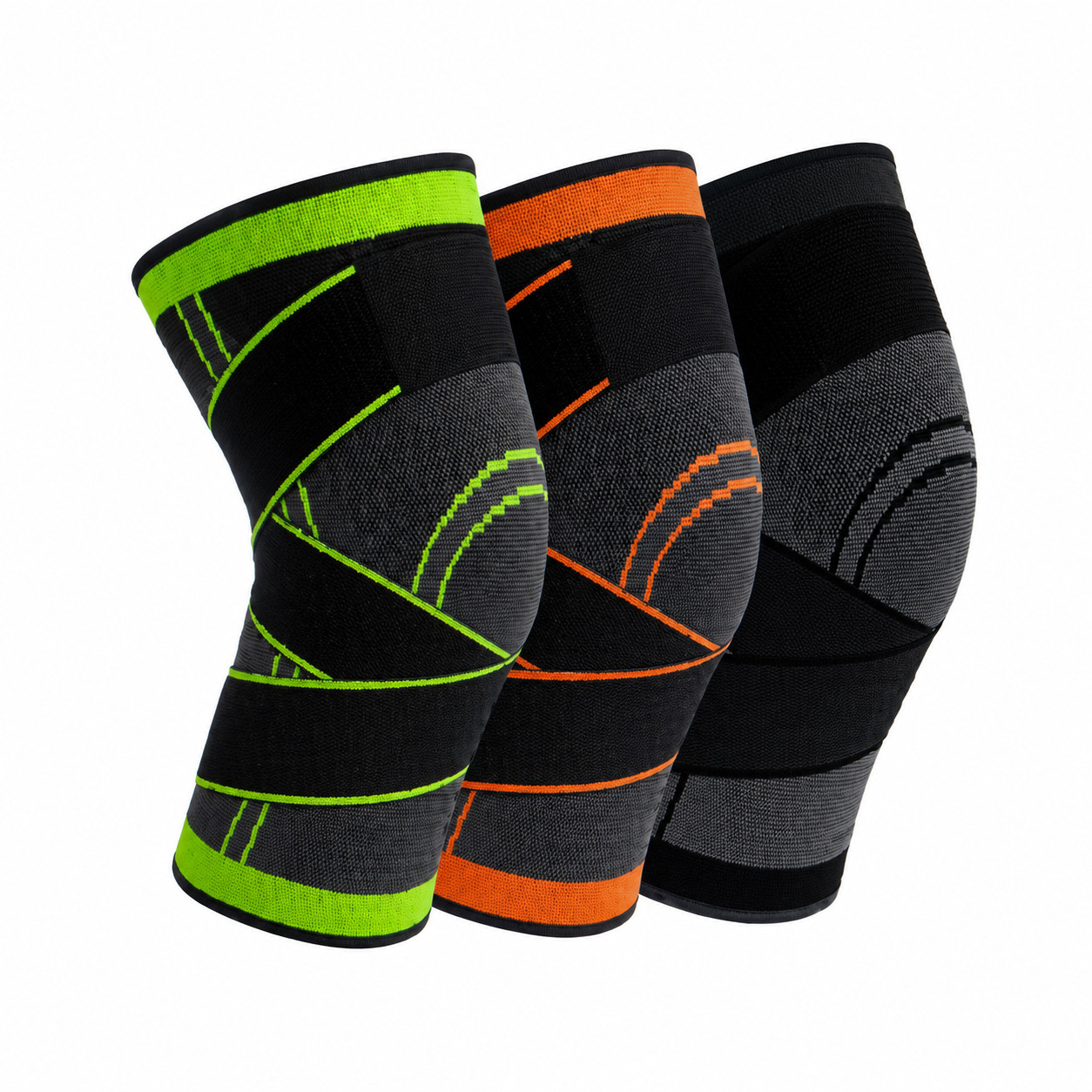 Knee Compression Brace Support Sleeve Patella Stabilizer for Sports Pain Relief