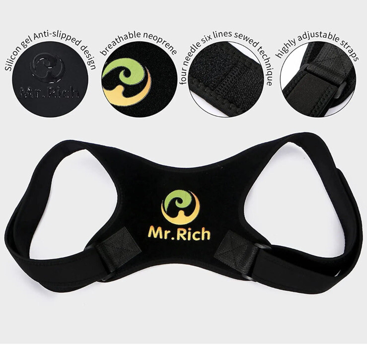 Mr.Rich Mr Rich Posture Corrector for Men and Women Back Brace Unique Anti slip