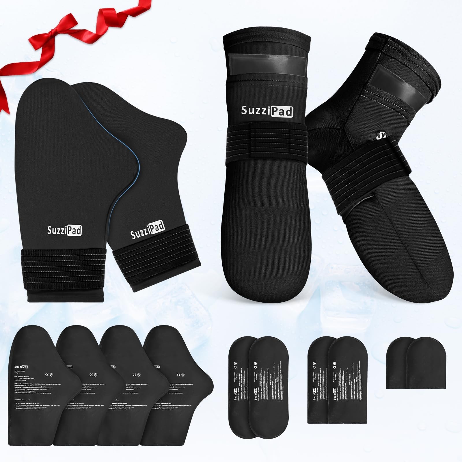 Cold Therapy Gloves & Socks for Chemo Relief, Ice Packs for Hands & Feet, S/M