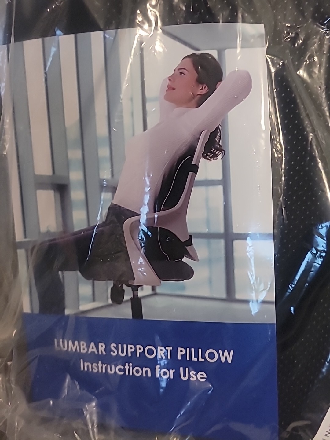 Niceeday Lumbar Support Pillow, Memory Foam Back Cushion Pillow for Office Chair