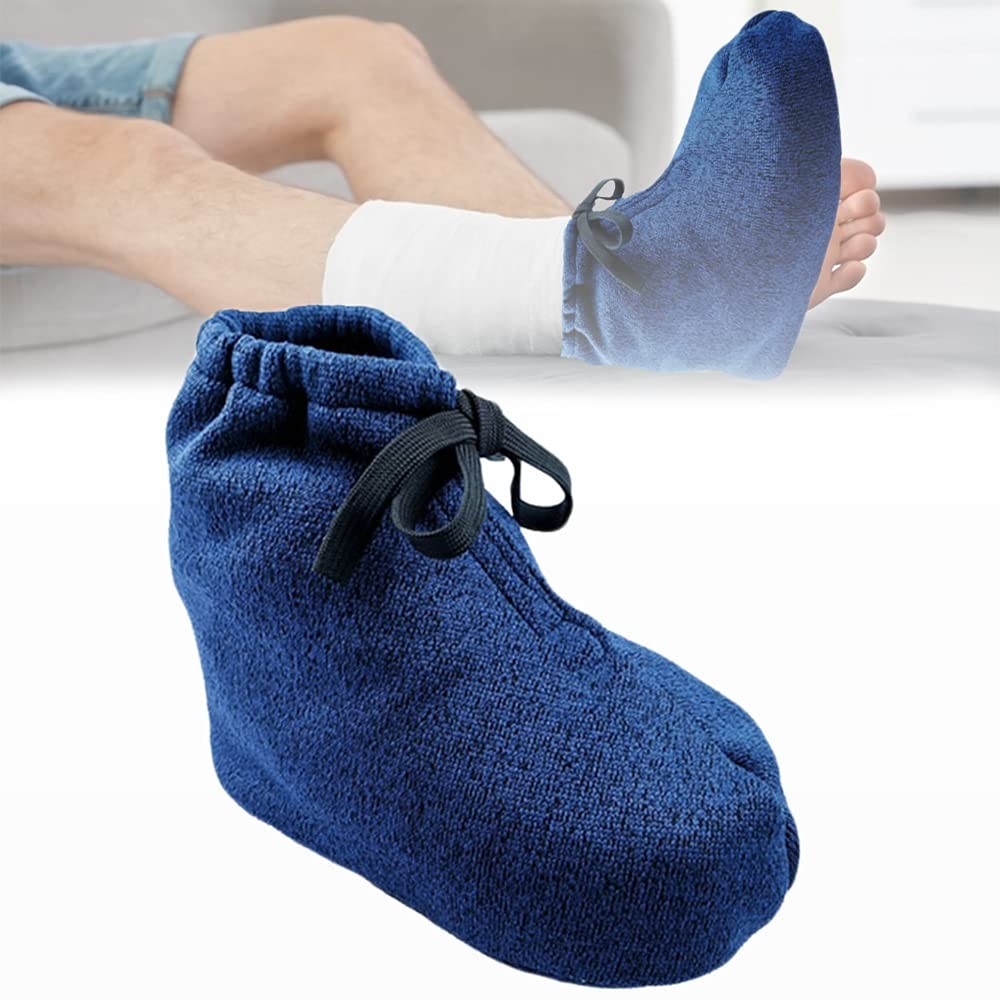 Cast Toe Sock Cover for Foot Ankle Cast, Warm Plaster Stocking Protective Acc…
