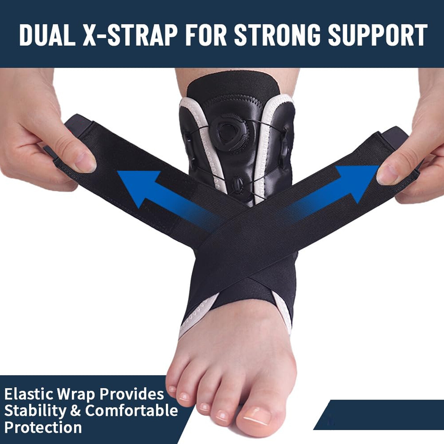 ANKLE BRACE COMPRESSION SUPPORT STABILIZER WRAP LACE UP ✅Sprain PAIN RELIEF FOOT
