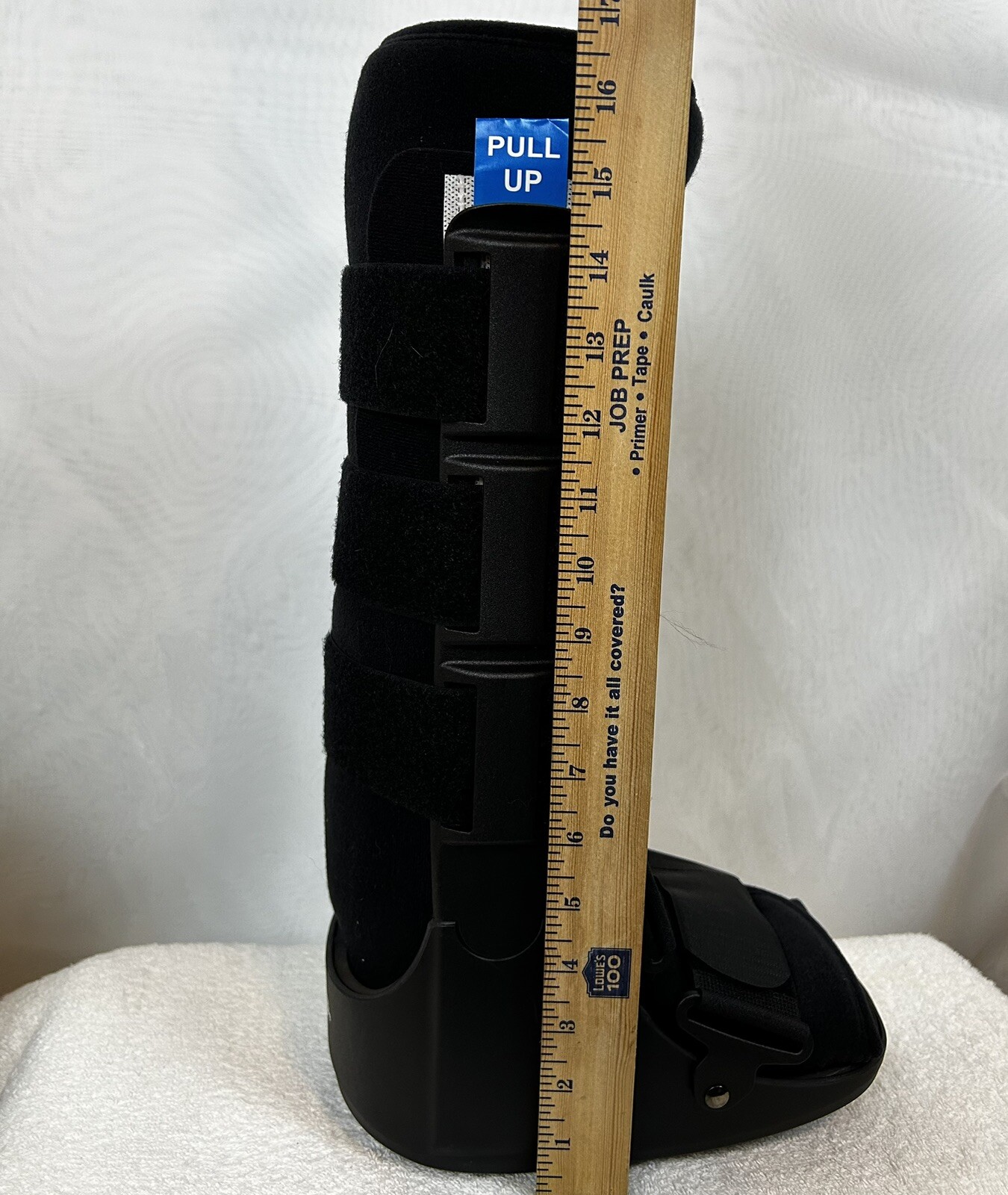 NEW High Top Adjustable Air Cast Walker Boot, Black Tall X-Small