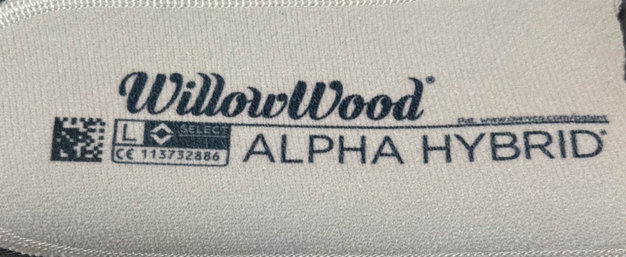 WillowWood Alpha Hybrid Prosthetic Liner Size Large