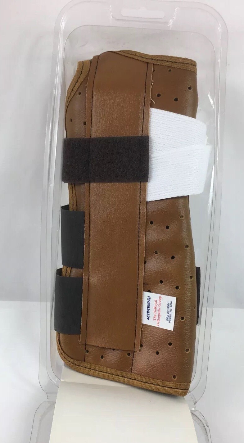 Wrist and Forearm Splint Support Large Left Hand Wedge Contour DeRoyal New