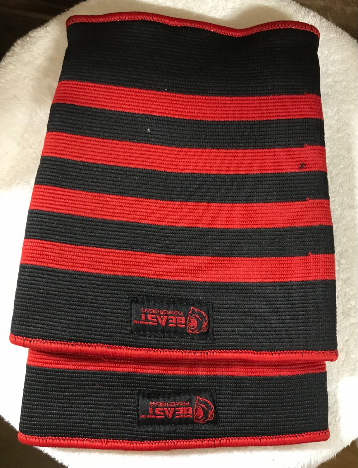 Elbow Compression Sleeves Pair 2XL Black Red Striped Dual Support NEW