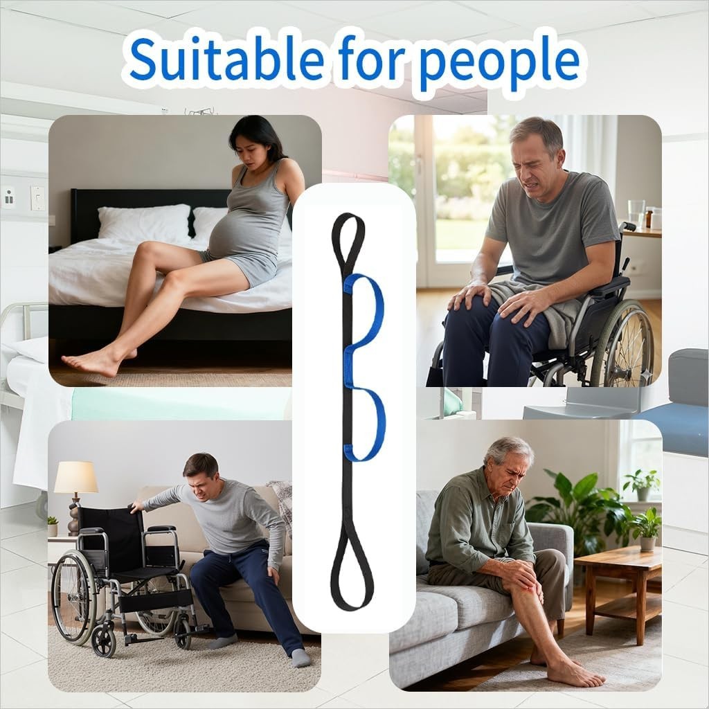 42 Inch Leg Lifter Strap Hand Grip Adult Senior Elderly,Long Legs Mobility aids
