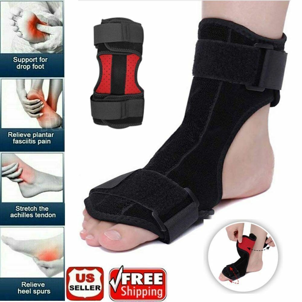 Plantar Fasciitis Night Splint Adjustable Foot Brace Drop Support Pain Relief