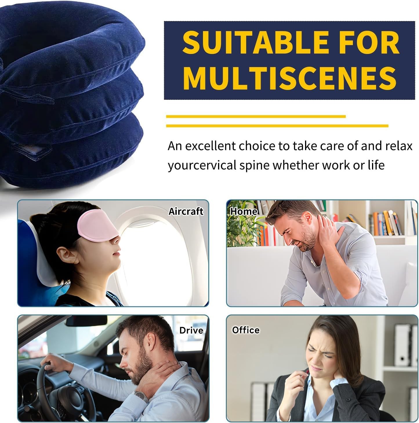 Neck Stretcher, Cervical Traction Device, Neck Traction Device for Neck Pain …