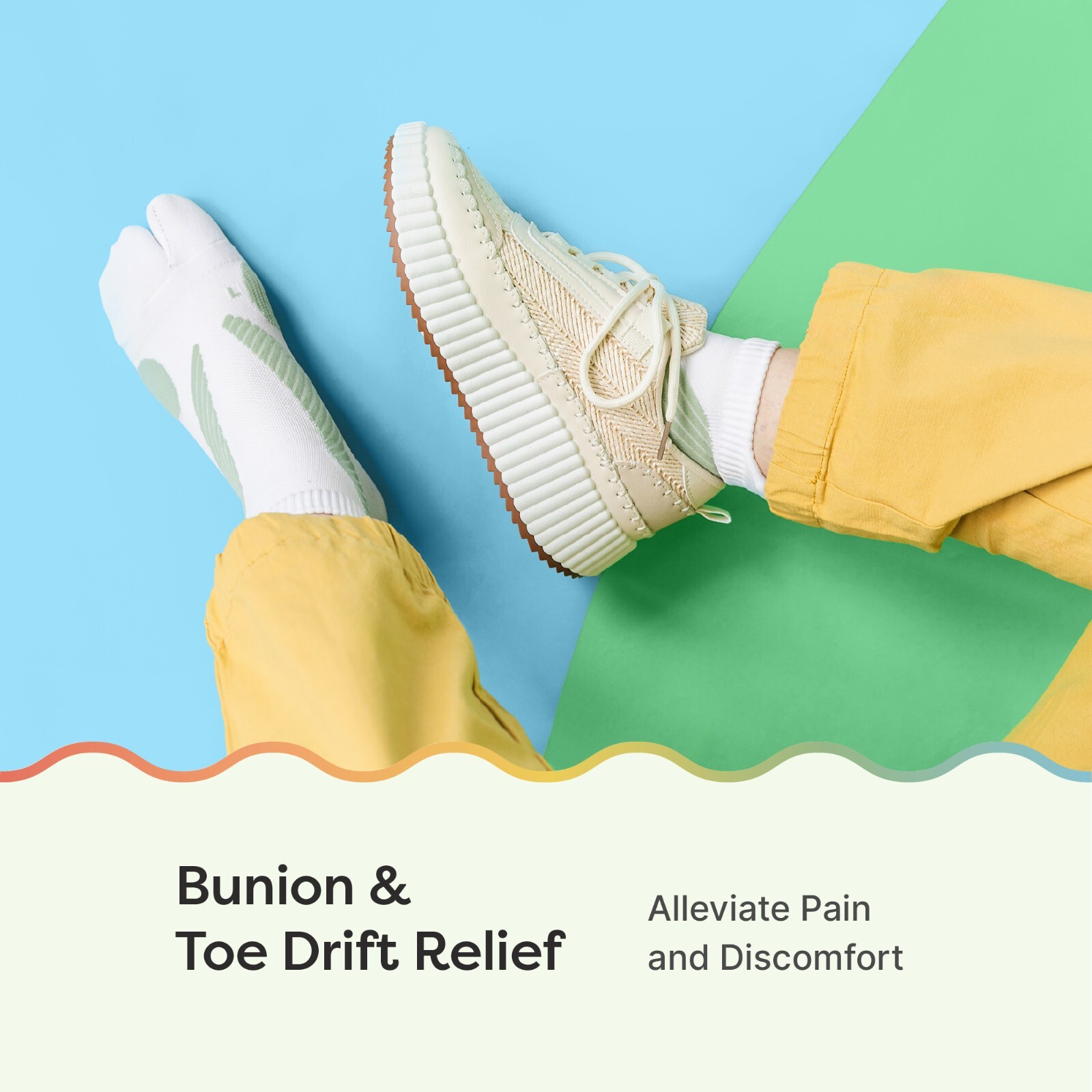 ZenToes Split Toe Padded Bunion Protection Socks for Men and Women Pain Relief
