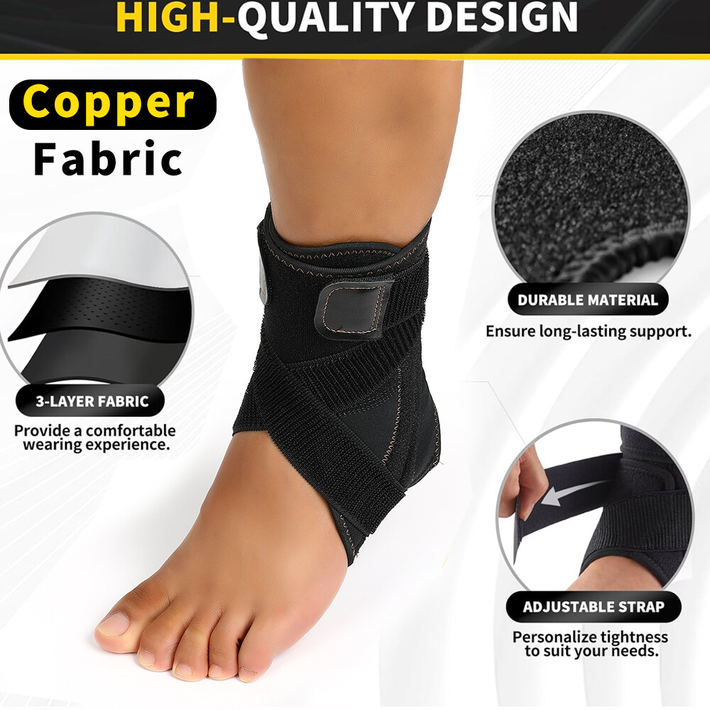 Ankle Brace Bandage Straps Sports Safety Adjustable Protectors Supports