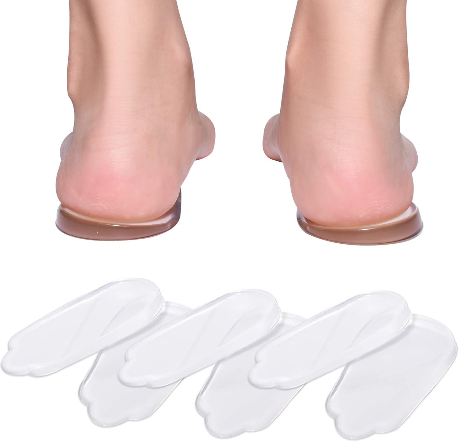 Heel Wedge Silicone Insoles Pronation Supination Corrective Gel Inserts 3