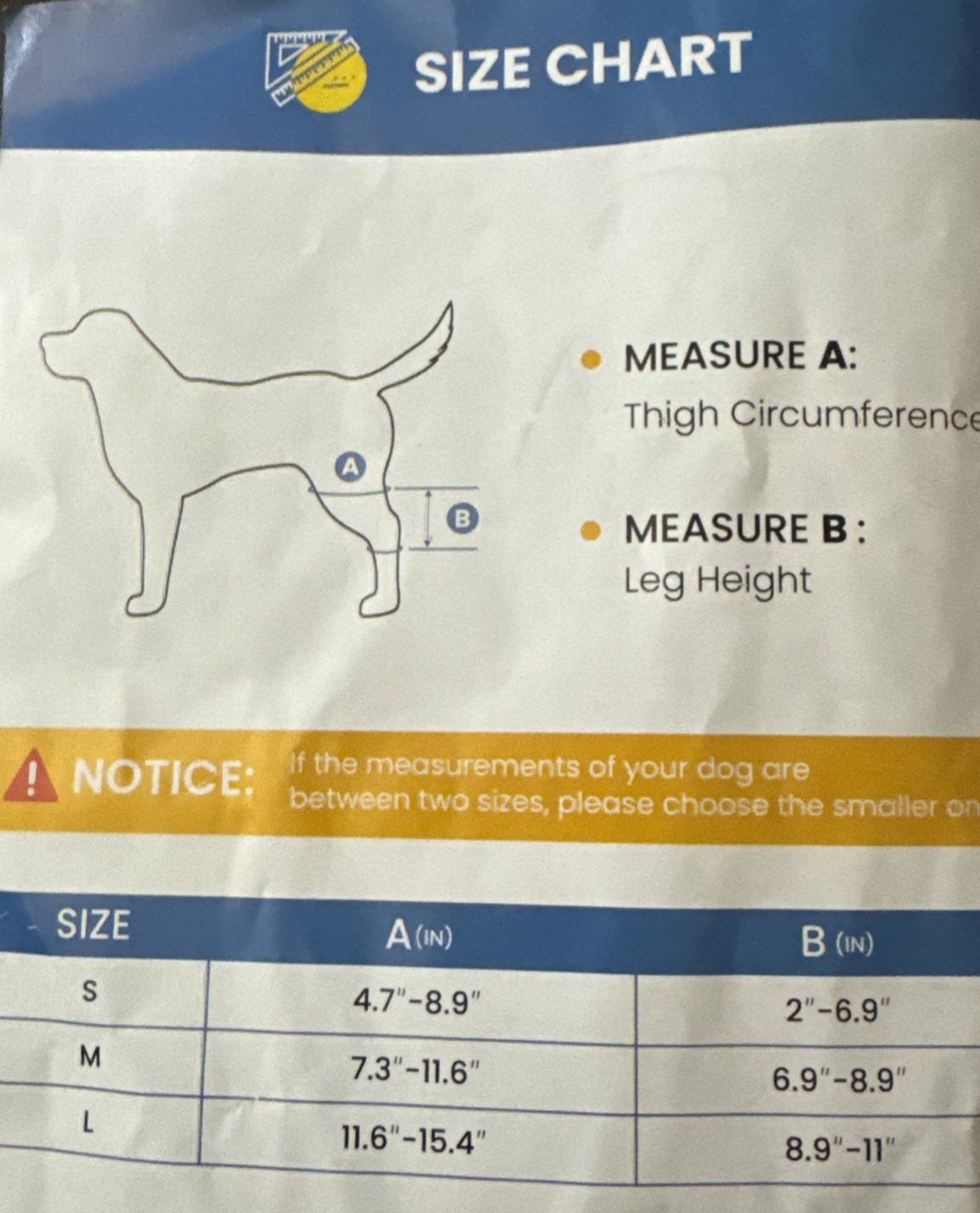 CAMRIER M Support Dog Knee Brace Joint Torn ACL Medium Can Setup For EITHER LEG