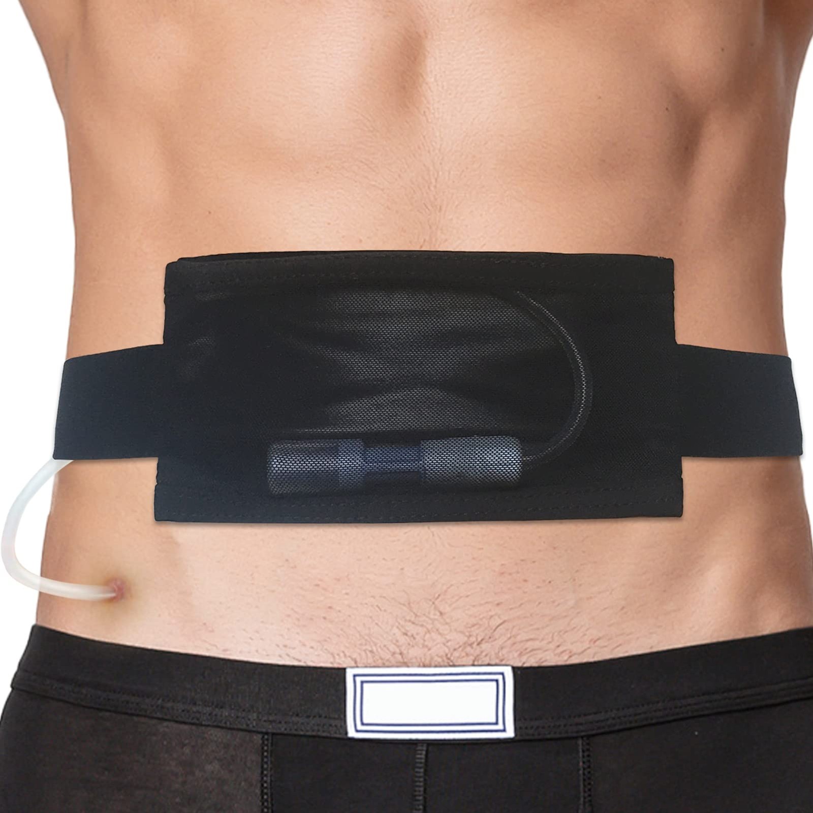 Breathable Peritoneal Dialysis Belt PD Catheter Holder Belt with Mesh Pouch Stre