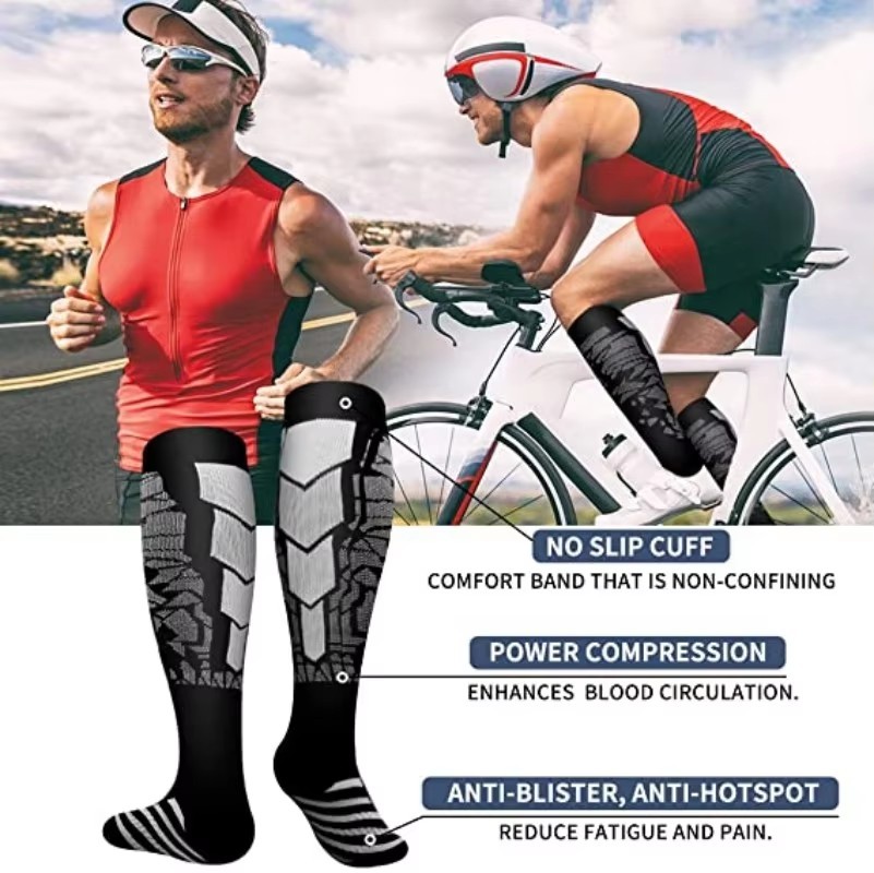 AU-Medical Compression Socks Support Stockings Travel Flight Socks (20-30 mmHg)