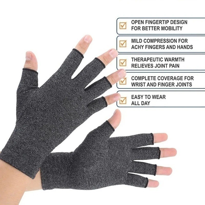 Medical Arthritis Gloves Compression Copper Pain Relief Hand Wrist Support Brace