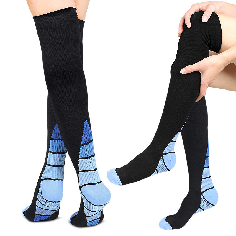 3 Pairs Women Men Compression Knee High Socks Stockings Medical Support S/M-X/XL