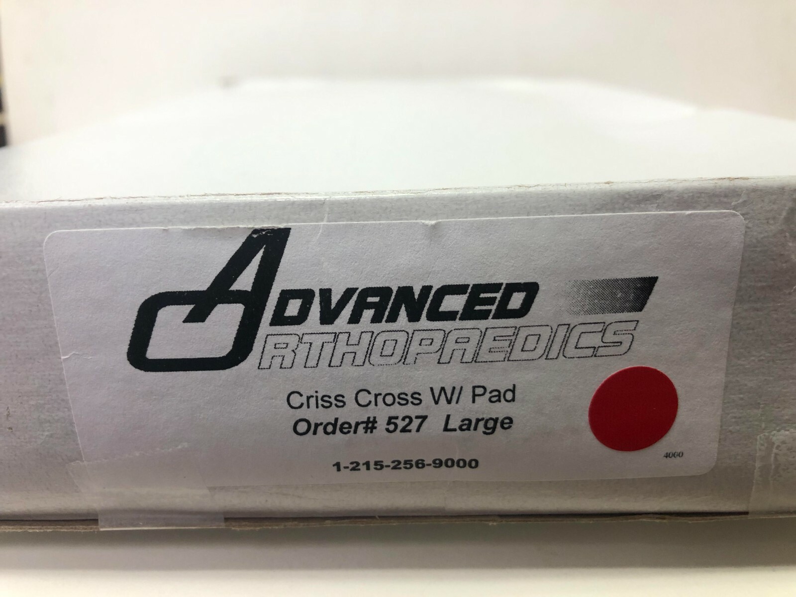 Advanced Orthopaedics Sacral Support Criss Cross with Pads (Order #527)