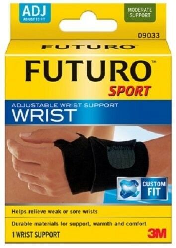 Futuro Sport Wrist Support Adjustable Fit Weak Sore Wrist Relief Moderate 1ct