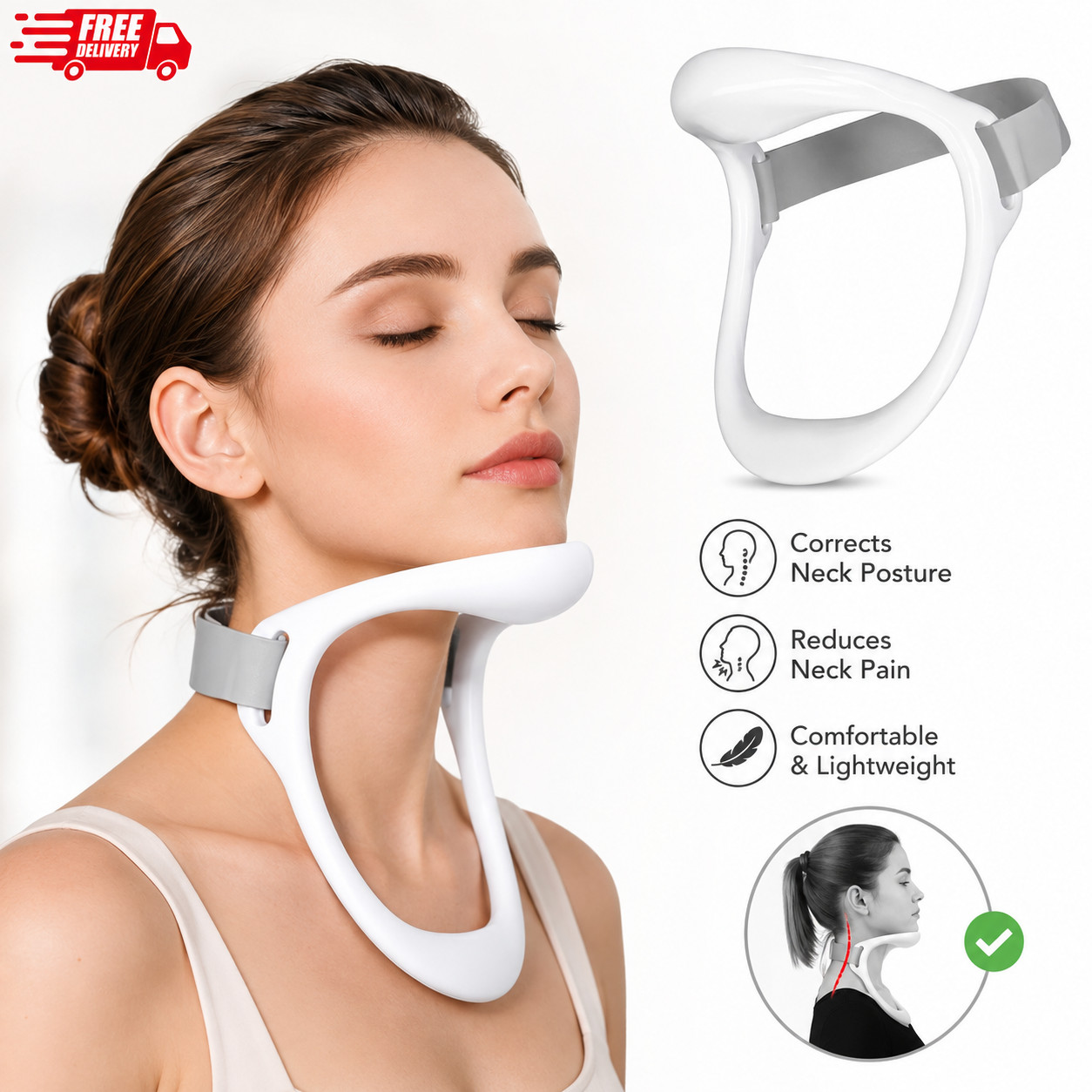 Posture Corrector Cervical Collar Neck Brace Cervical Traction Device Neck Brace