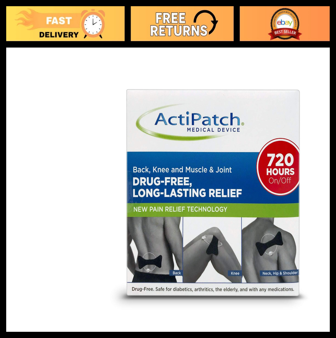 All-in-One Back & Knee Pain Relief Therapy Device – Muscle & Joint Support