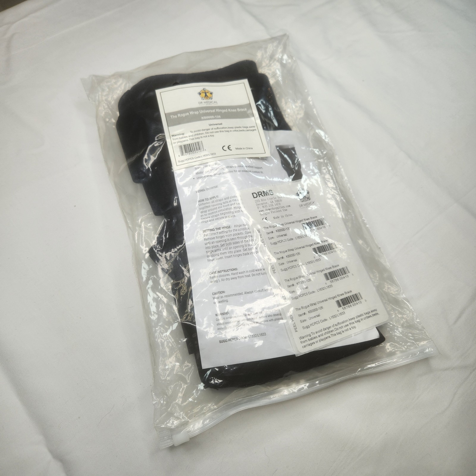 The Rogue Wrap Universal Hinged Knee Brace KB0000-126 Dr Medical NEW