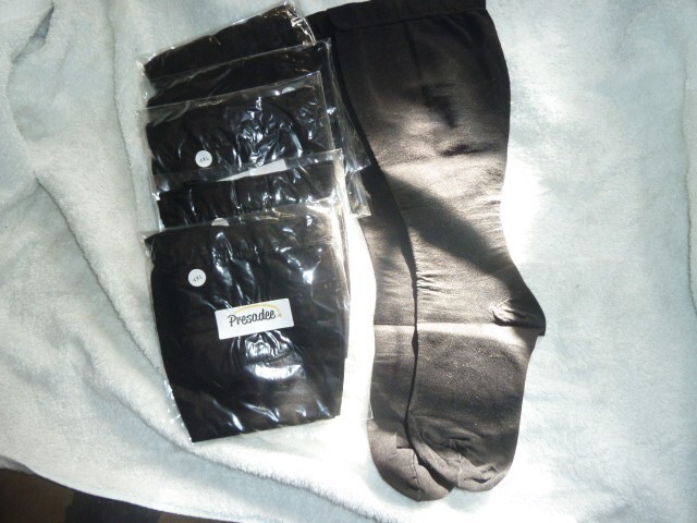 6 Presadee Traditional Closed Toe 30-40 mmHg Firm Compression Wide Calf Socks