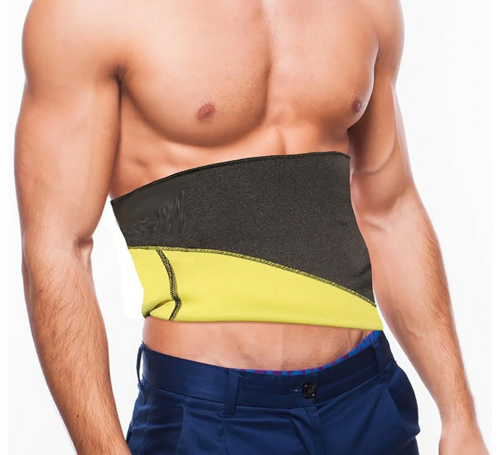 Shop Flash Strength and Endurance Mild Compression Men’s Waist Band, Black, L…