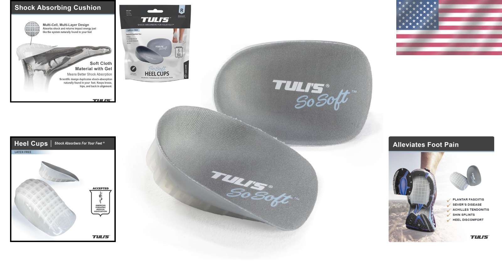 Multi-Layered Shock Absorbing Heel Cups