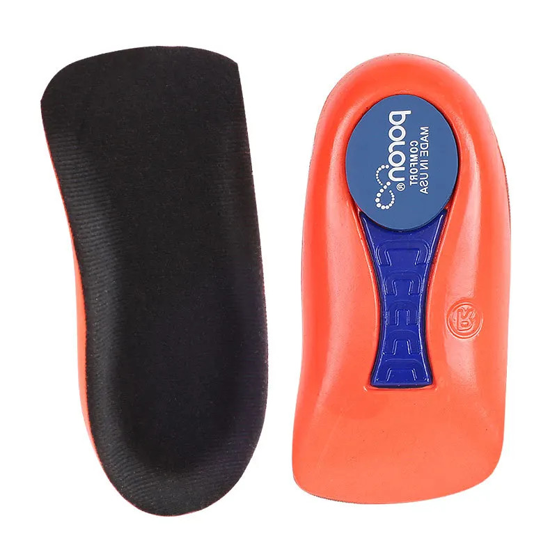 Plantar Fascitis Half Insoles for Feet Shock Absorption Elasticity Running Arch