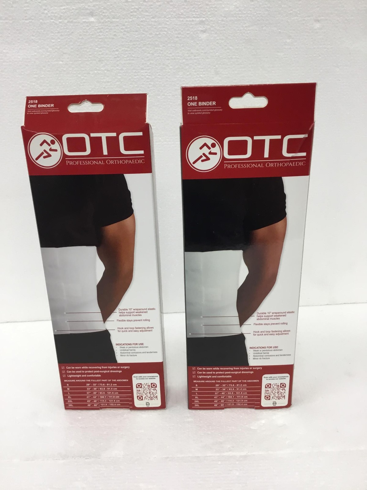 10x NEW OTC 2518 – 2518-S Abdominal Hernia Belt Small w/ Adjustable Fastening