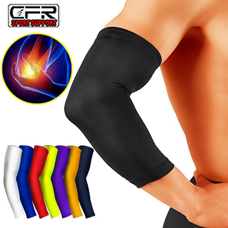 Compression Elbow Support Arm Sleeve Brace Joint Pain Relief Arthritis Fitness
