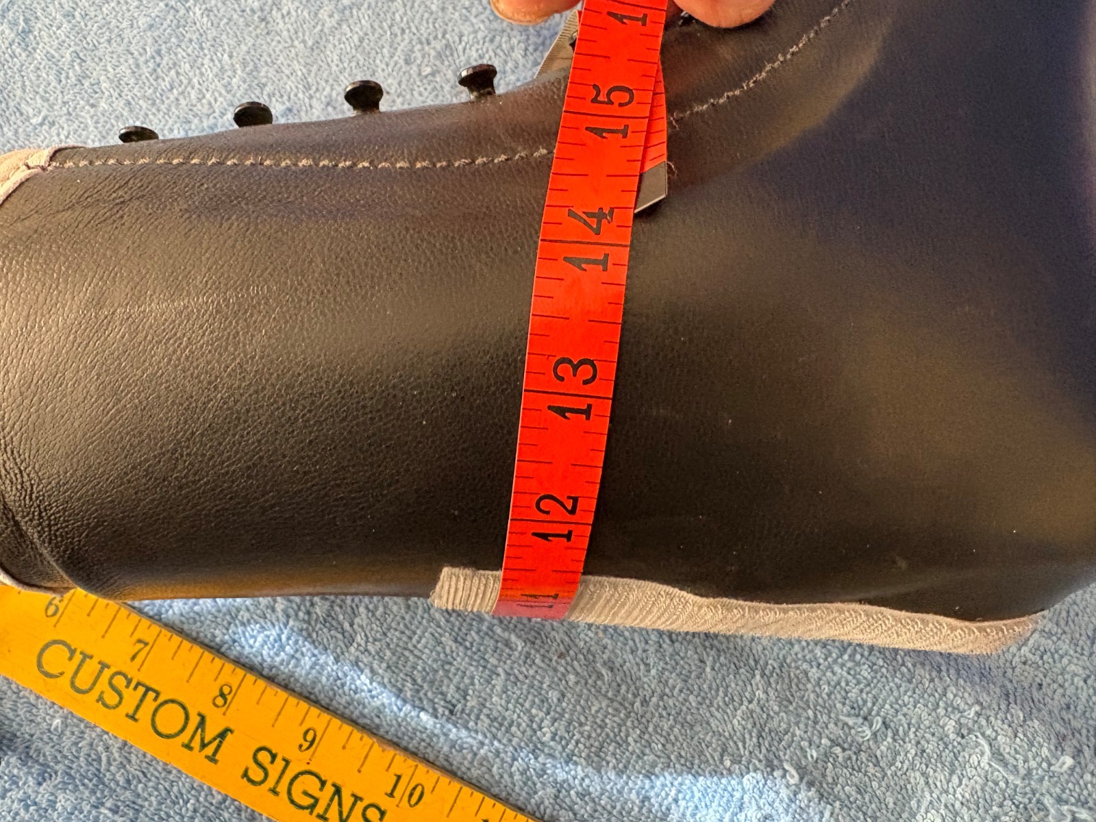 Leather Ankle Lace Up Orthopedic Brace Left Foot