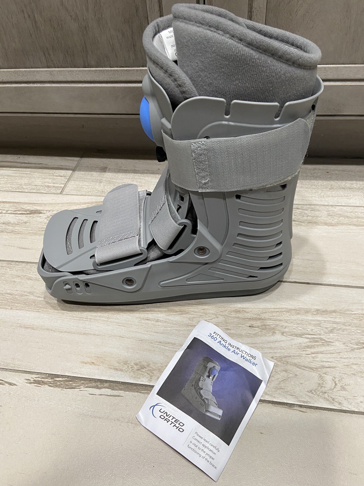 United Ortho 360 Air Walker Ankle Fracture Boot, Medium , Gray Color