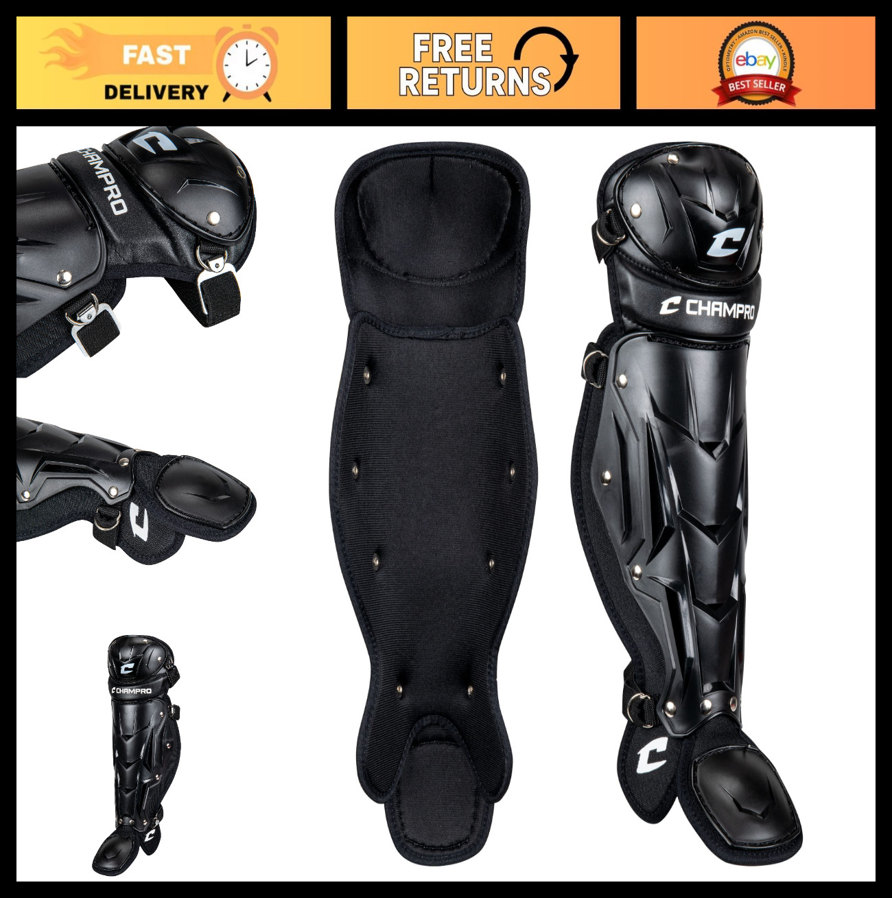 Single Knee Leg Guard for Baseball/Softball – Lightweight, Durable Protection