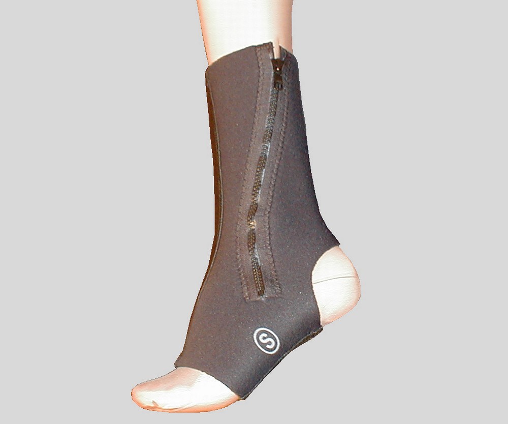 Alpha Medical Neoprene Ankle Brace Support w/ Zipper Closure