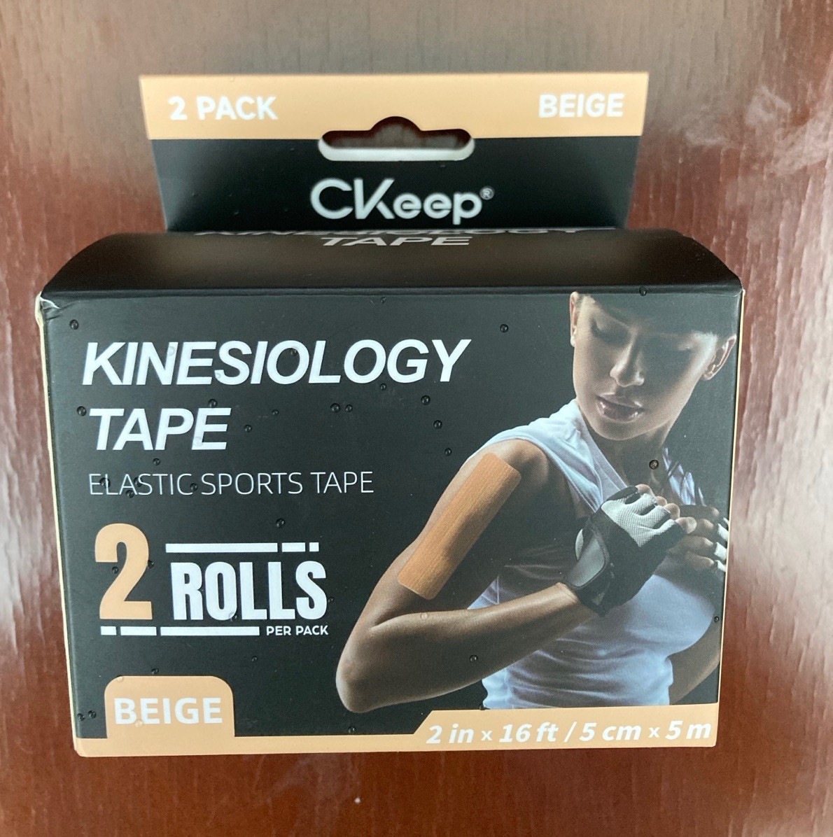 CKeep Kinesiology Tape (1 Roll) Original Cotton Elastic Premium Athletic Tape