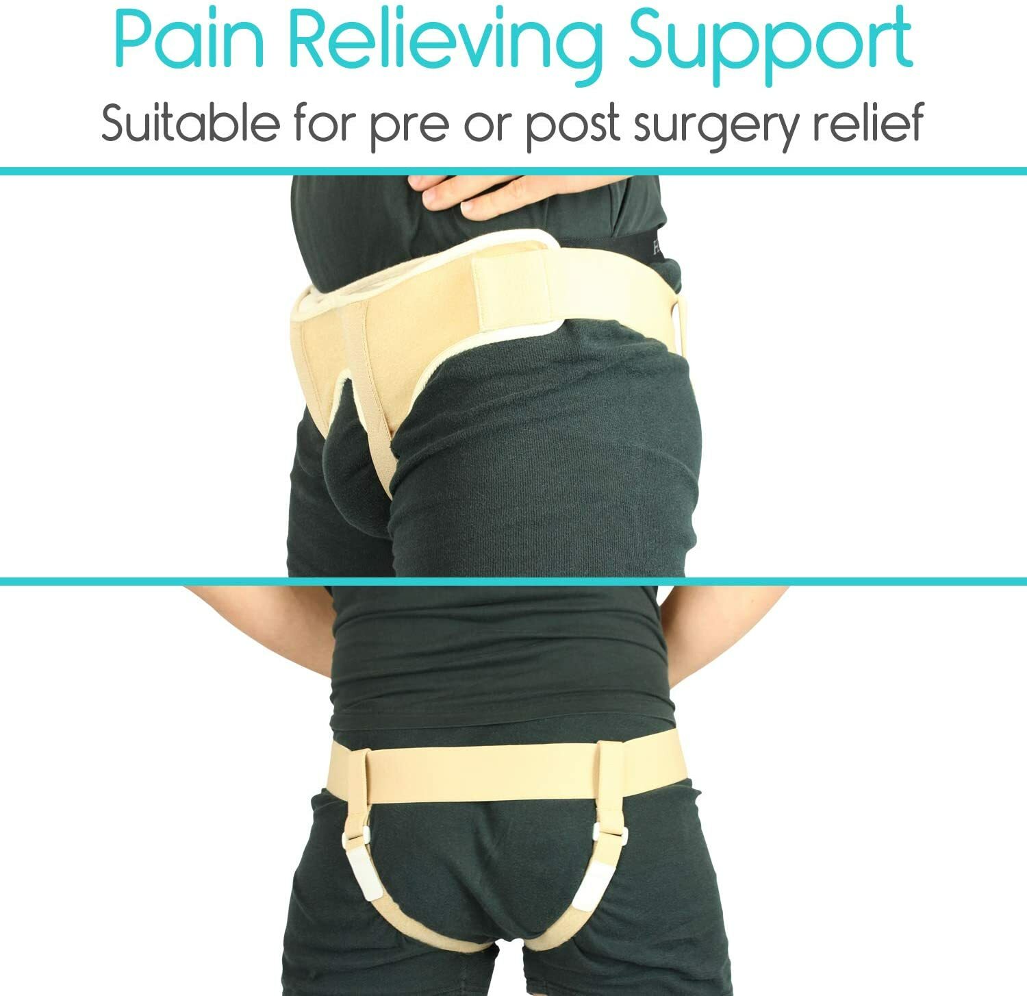 \Hernia Belt -Support Truss for Single/Double Inguinal or Sports ALL SIZES//