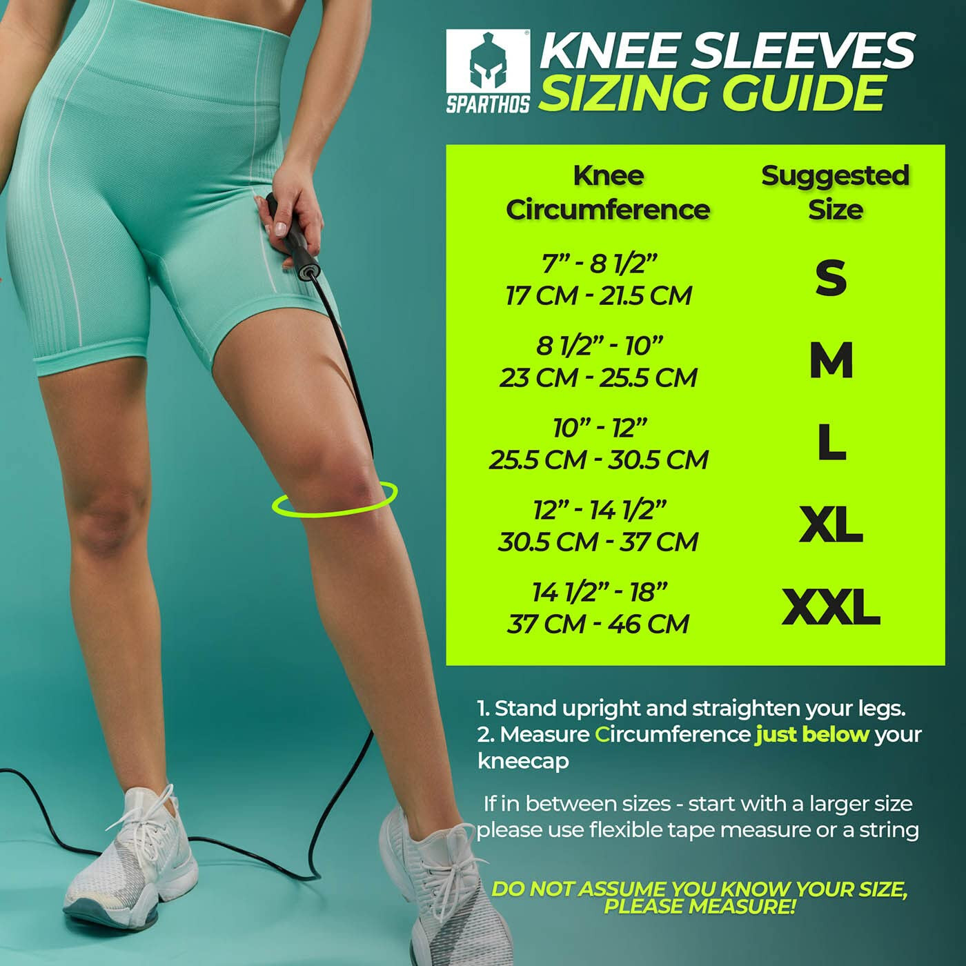 Sparthos Knee Compression Sleeves (Pair) – Support Sports, Running, Joint Pain R