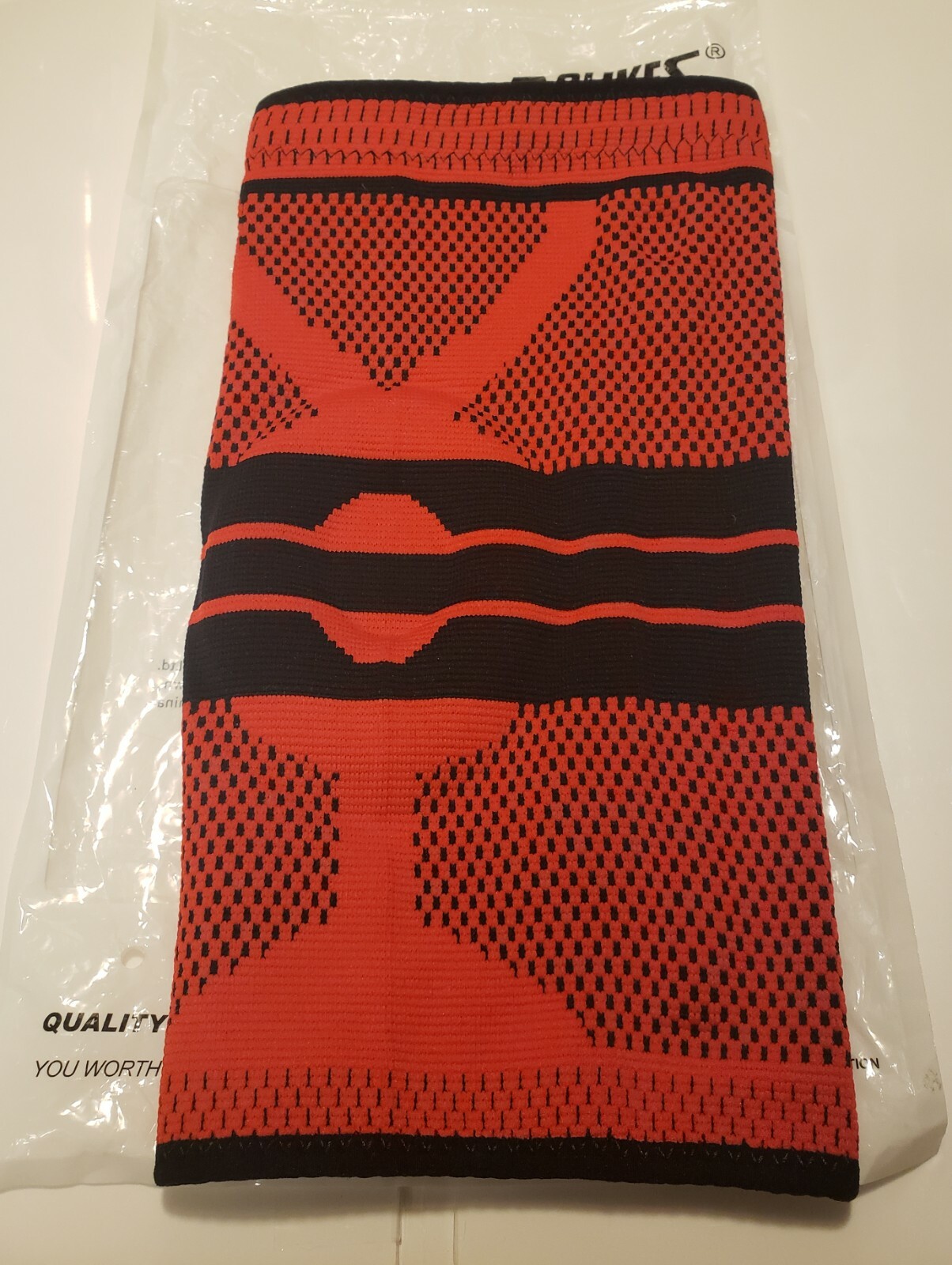 Aolikes Running Cycling w/ Gel Knee Support Brace Elastic Sport Sleeve Red Med