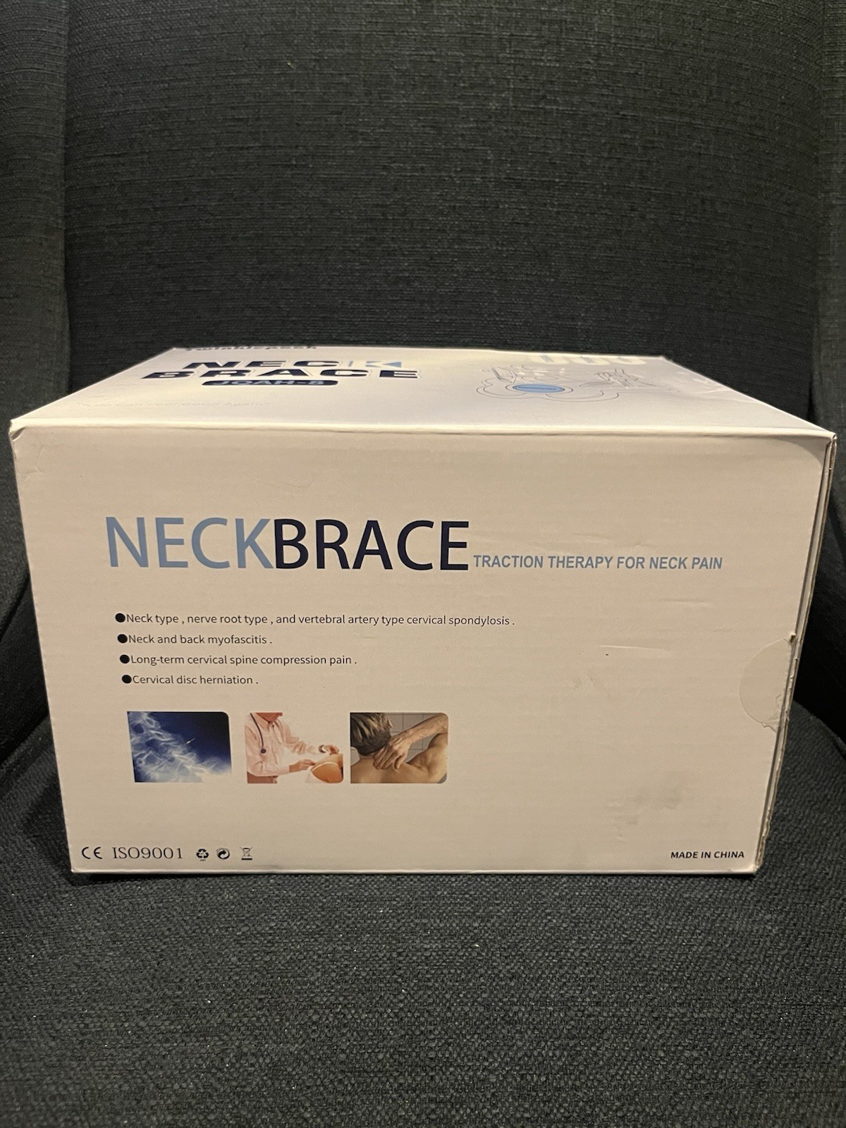 Twinklepoch Cervical Neck Traction Device Brace Adjustable HandPump(New-OpenBox)