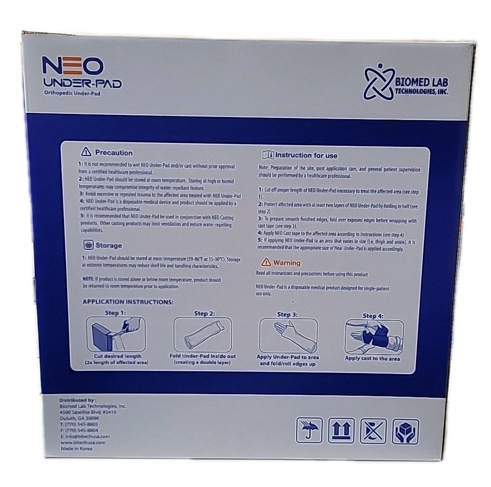 Biomed Lab Neo Under-Pad 6 Inch x 11 Yards Orthopedic Under-pad For Casting