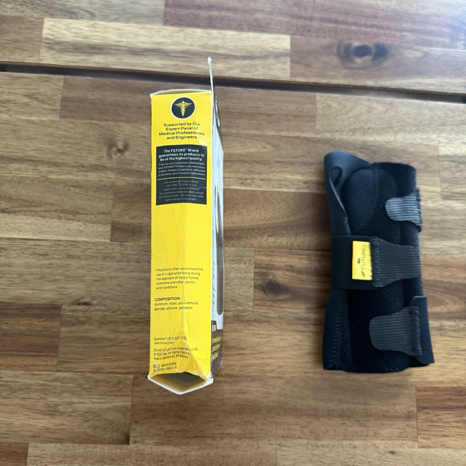3M Futuro Compression Stabilizing Wrist Brace Left Hand Moderate Large XL NEW