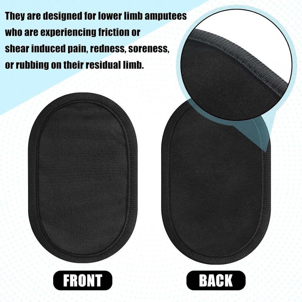 6 Pcs Amputee Essentials Prosthetic Liner Patch Accessories 4.5 x 7.5 Inch