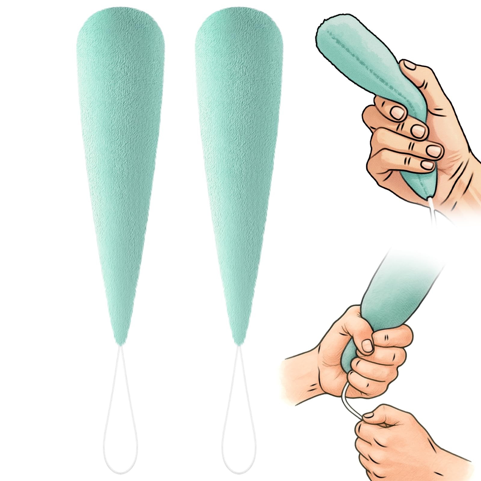 2 Pcs Palm Protector for Hand Carrot Shape Finger Contracture Cushio…