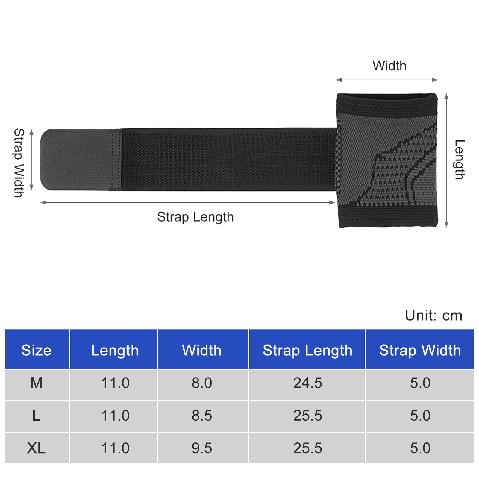 1pc Sports Wrist Bandage Wrist Wrist Support With Adjustable D1S4