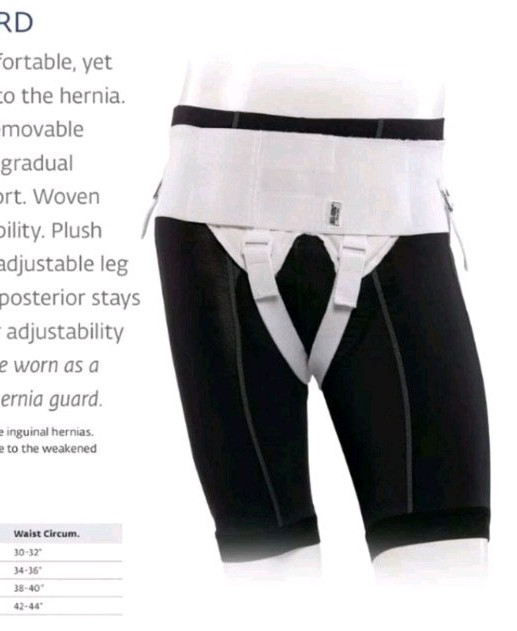 Bell-Horn Hernia Guard Adjustable Hernia Support Belt Abdomen M White 85220M