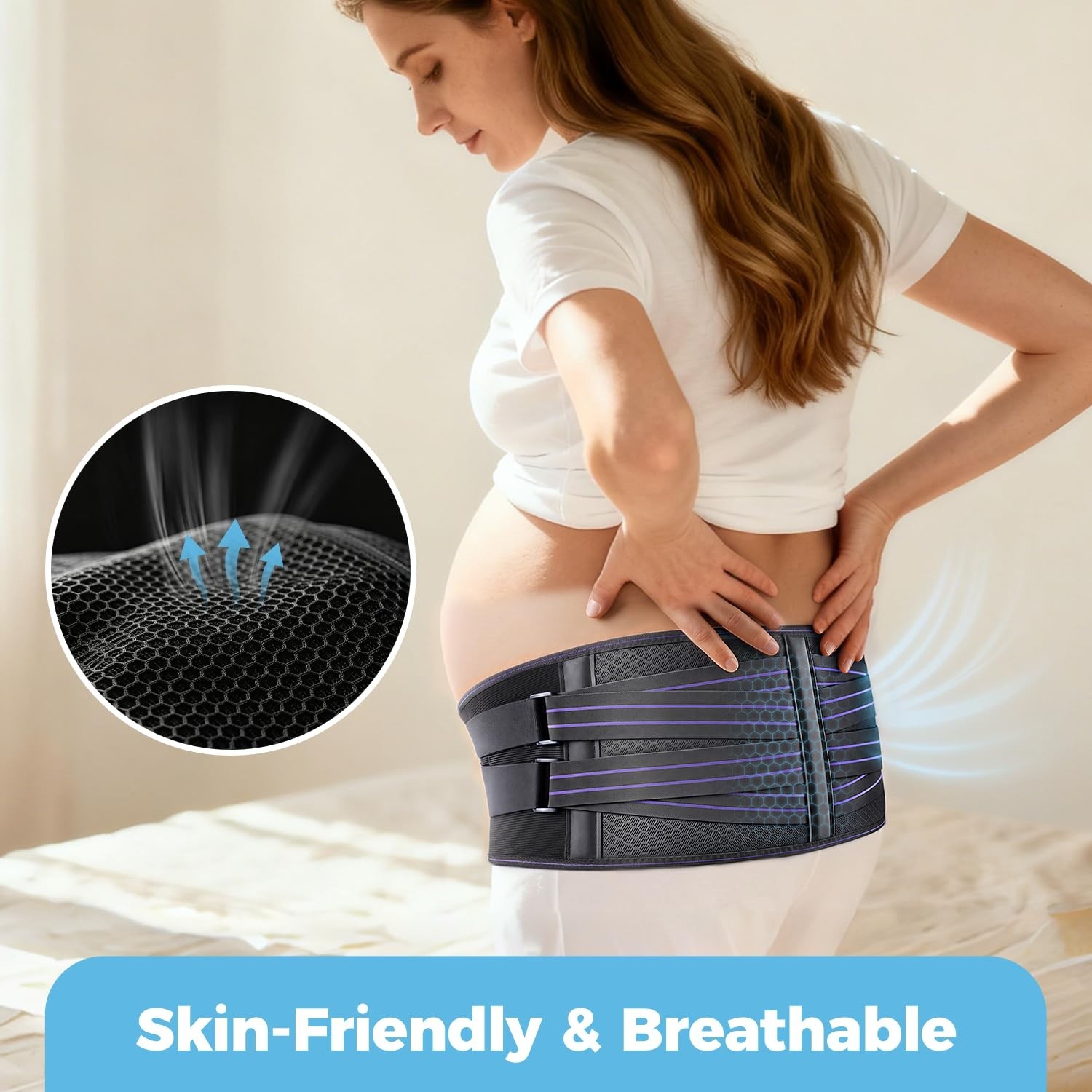 Sacroiliac SI Hip Belt for Women and Men, Adjustable Breathable Hip Brace-M |…